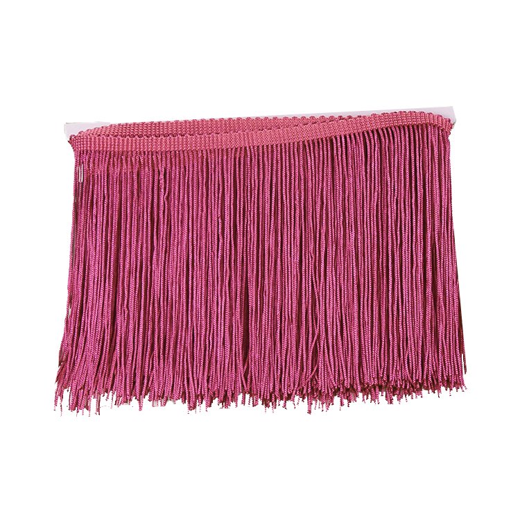 15cm Polyester Trimmings Elegant Design Silk Fringe Trimming Tassel Fringe For Dances Dress Fringe