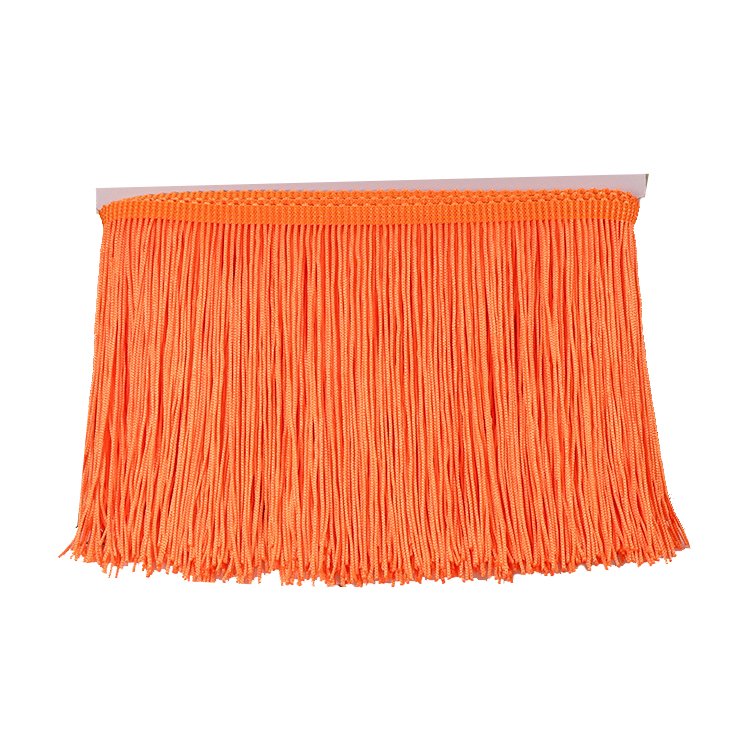 15cm Polyester Trimmings Elegant Design Silk Fringe Trimming Tassel Fringe For Dances Dress Fringe