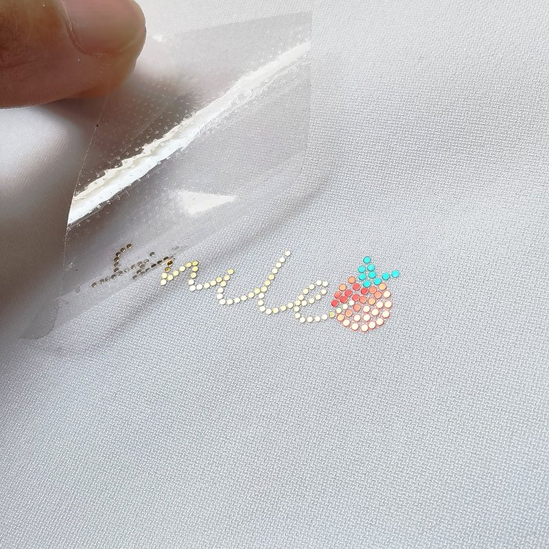 Factory Price Sticker PET Sequin Sheet Sustainable Shiny Letters Colorful Trimming Tags Patch Heat Transfer Printing For Skirt