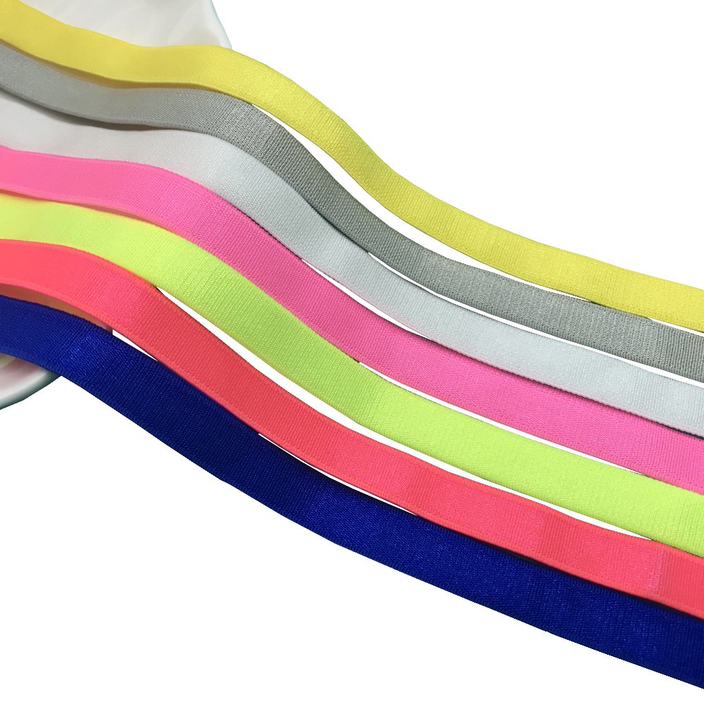 50 Yards 3/8" Bra Straps Elastic Wholesale Shiny Satin Nylon Spandex Elastic Underwear Ribbon for DIY Handmade Sewing Tape Trim