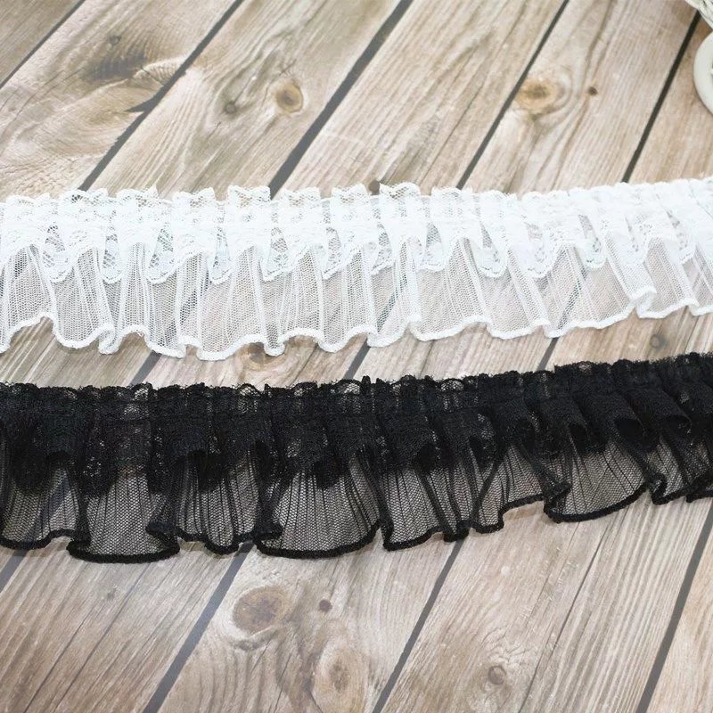 Sewing Lace Trim 3d Pleated Retro Wide Lolita Style 6cm Lace Trim