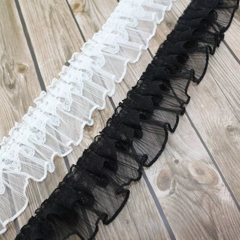 Sewing Lace Trim 3d Pleated Retro Wide Lolita Style 6cm Lace Trim