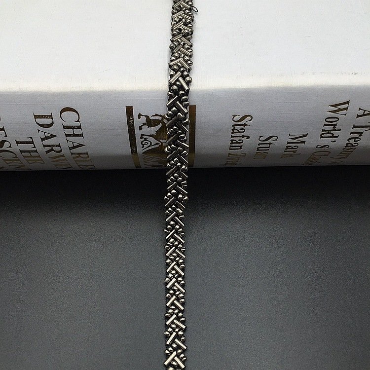 0.7CM High Quality Handmade Pearl Beaded Lace Trim Fashion Garments Accessory Rhinestone Ribbon Trim For Clothes