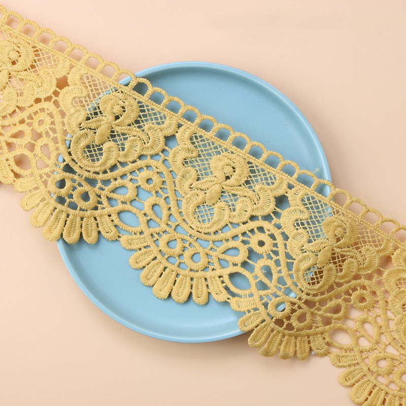 New Best-selling Style National Designs 3d Flower Bridal Lace Multicolor Lace Trim