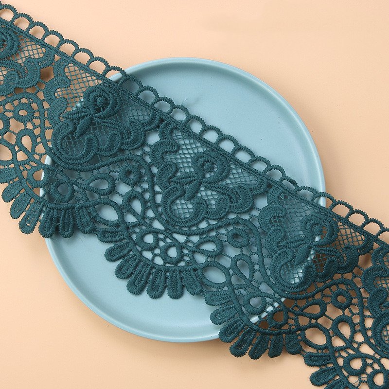 New Best-selling Style National Designs 3d Flower Bridal Lace Multicolor Lace Trim