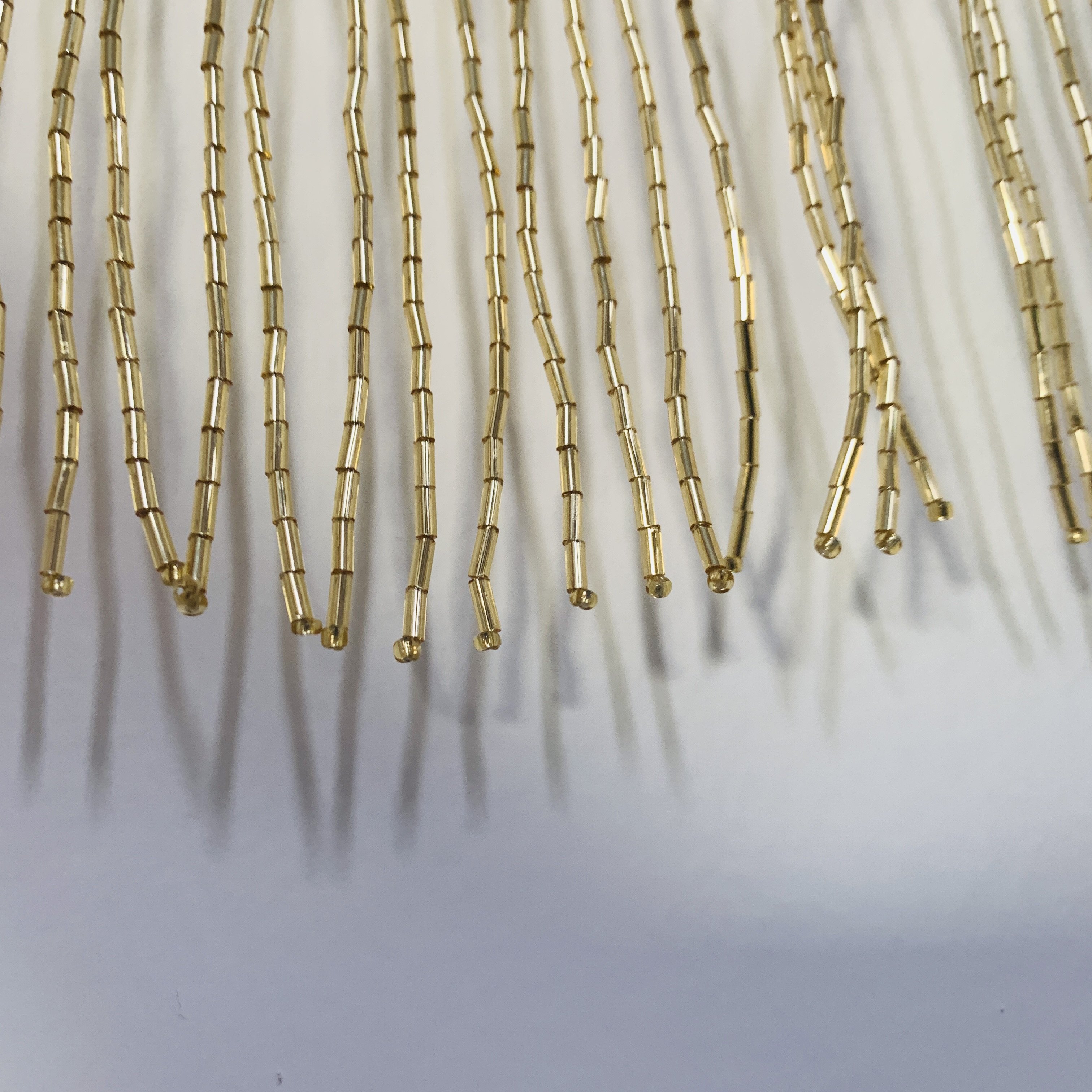 Hot Selling Curtain tassel fringe Luxury Beaded Fringe trimming Accessory