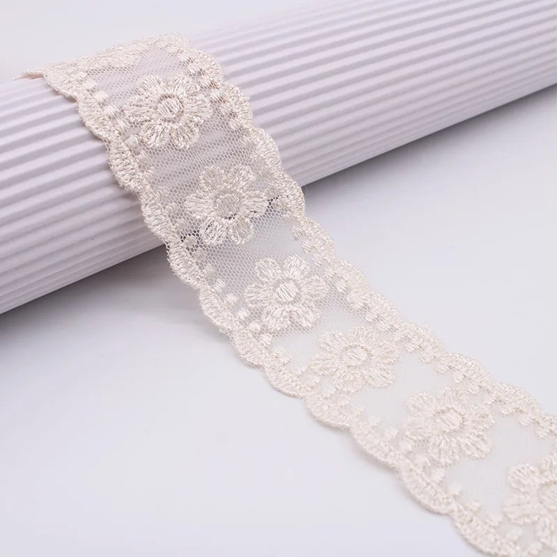 Wrapping DIY Scrapbooking Party Decoration Crafts Colorful Lace Ribbon Floral Trim Sewing Crafting Lace Ribbon for Gift