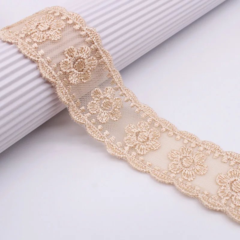 Wrapping DIY Scrapbooking Party Decoration Crafts Colorful Lace Ribbon Floral Trim Sewing Crafting Lace Ribbon for Gift