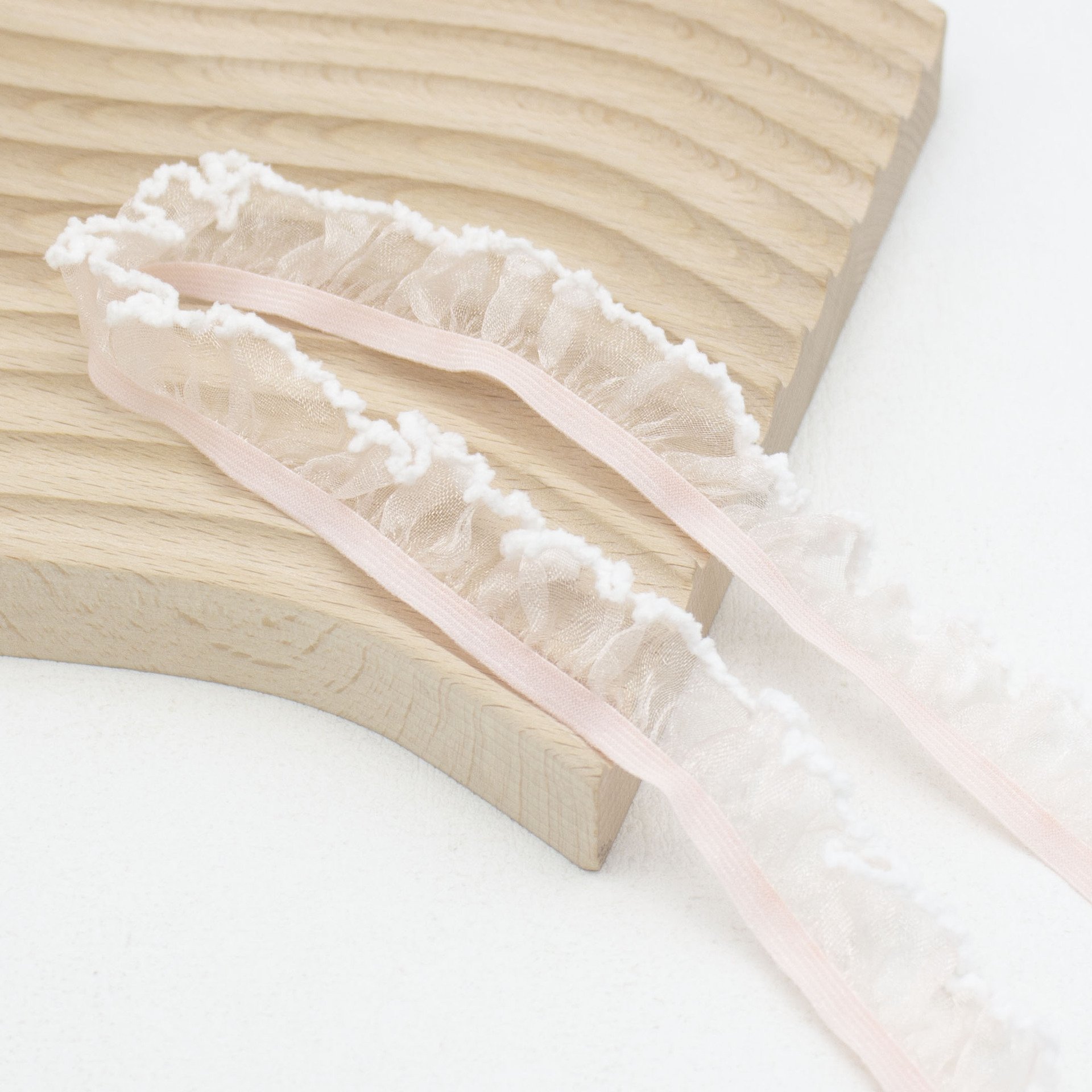 wholesale agaric lace organza elastic band trim for dress tablecloth blankets spandex lace elastic band
