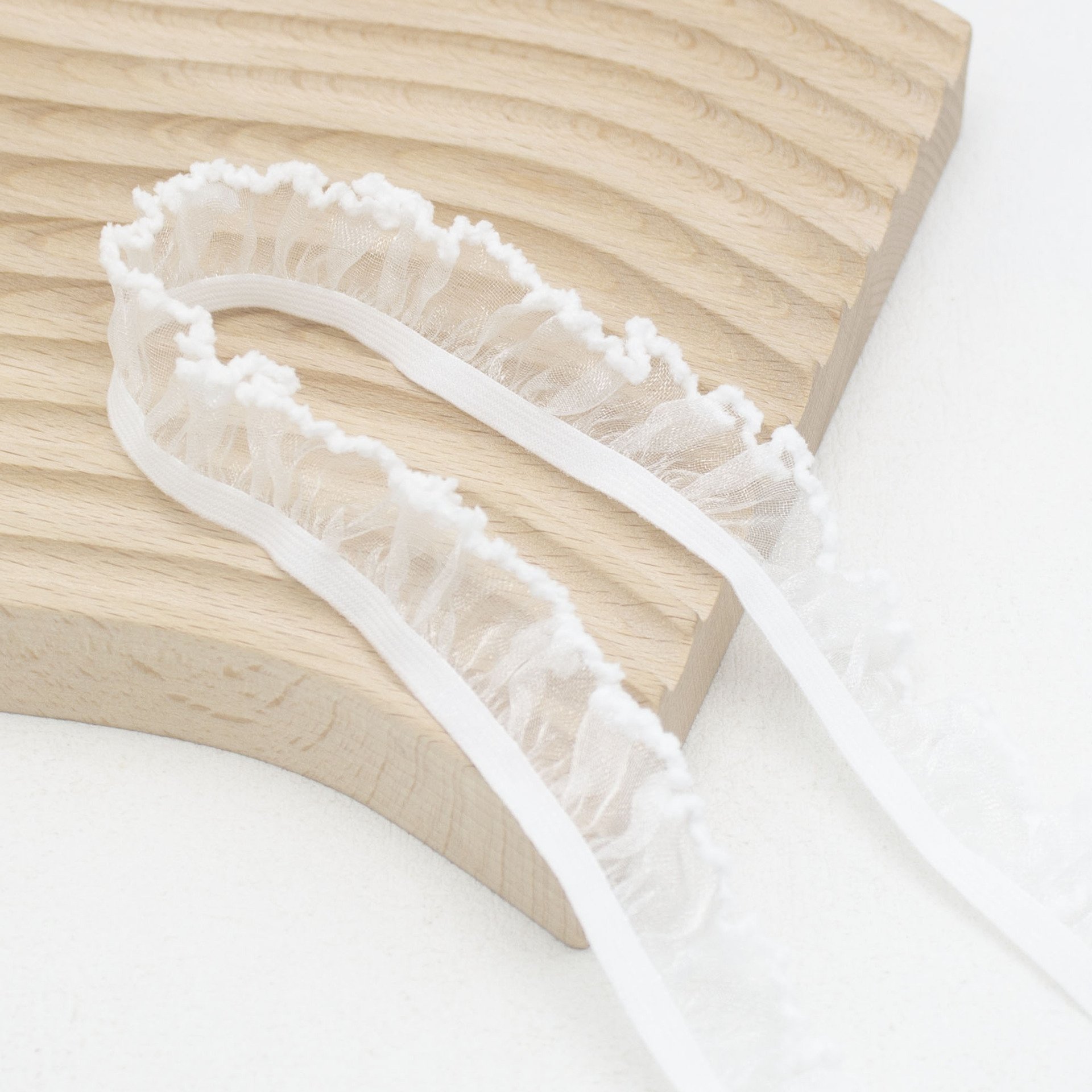 wholesale agaric lace organza elastic band trim for dress tablecloth blankets spandex lace elastic band