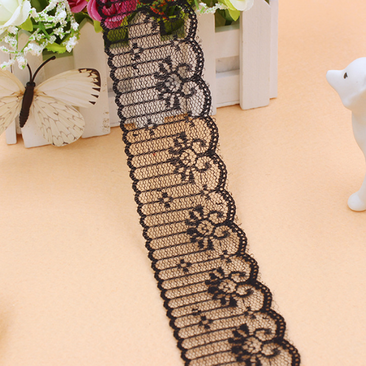 Wholesale 5cm Garment Accessories Embroidery Trim Lace White Embroidered Luxury Sewing Custom Lace Trim Trimming for garment
