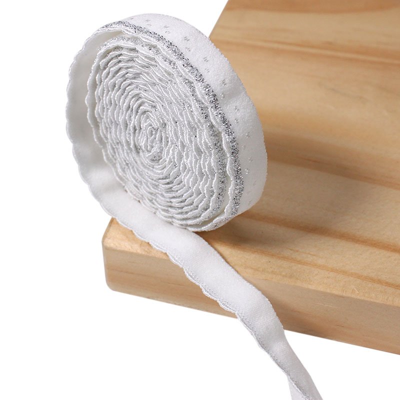 Wholesale custom underwear accessories elastic knit waistband trim print logo non-slip elastic webbing tape