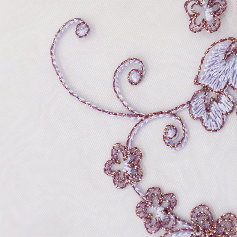 OEM Embroidery Pattern Metal Embroidery Thread Trench Edge Underwear lace trim