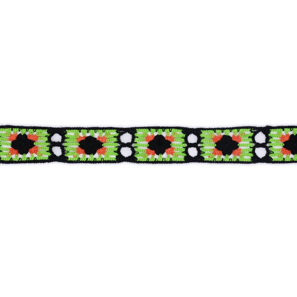 wholesale colorful embroidery lace trim crochet trims