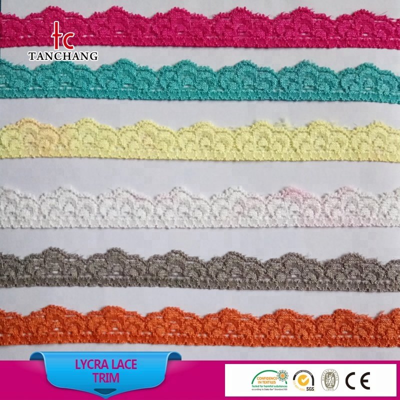 1.5-2 cm higher quality pant use bridal french lace trimming lingerie lace lycra lace LSHB12