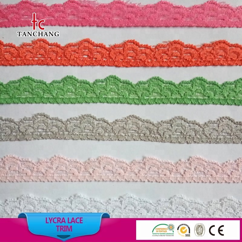 1.5-2 cm higher quality pant use bridal french lace trimming lingerie lace lycra lace LSHB12