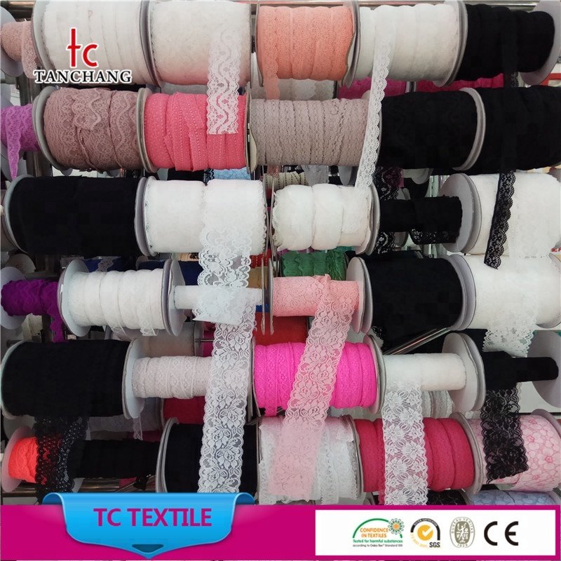 1.5-2 cm higher quality pant use bridal french lace trimming lingerie lace lycra lace LSHB12