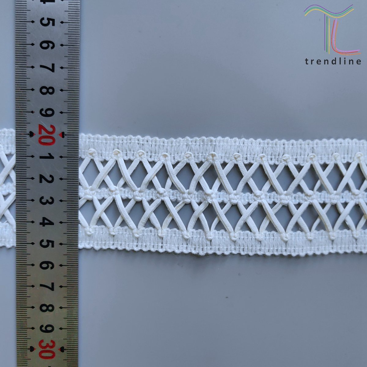 5cm faux leather PU soft cross braided trimming webbing for ladies jackets blazers