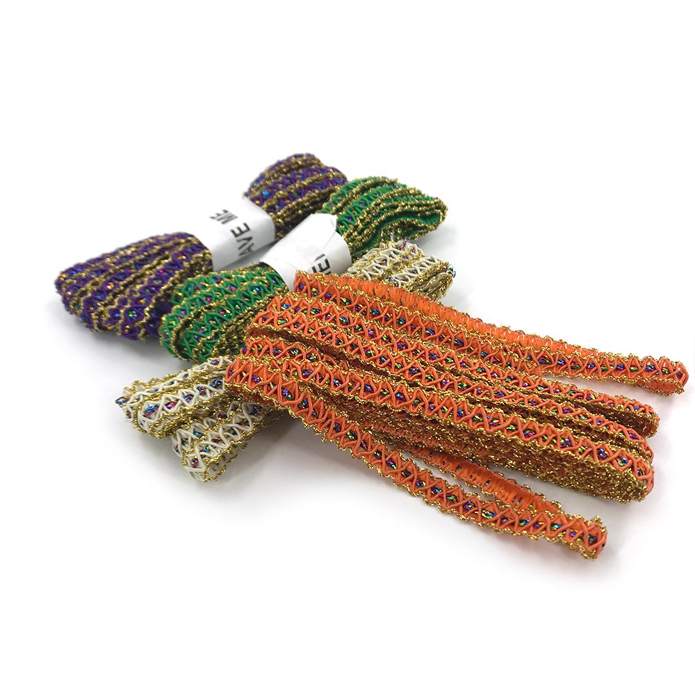 OEM/ODM Unique Bullion Embroidery Sequin Mesh Lace Trim Lace Trim Fabric Sewing Crafts Collar Garment Headdress Materials Lace