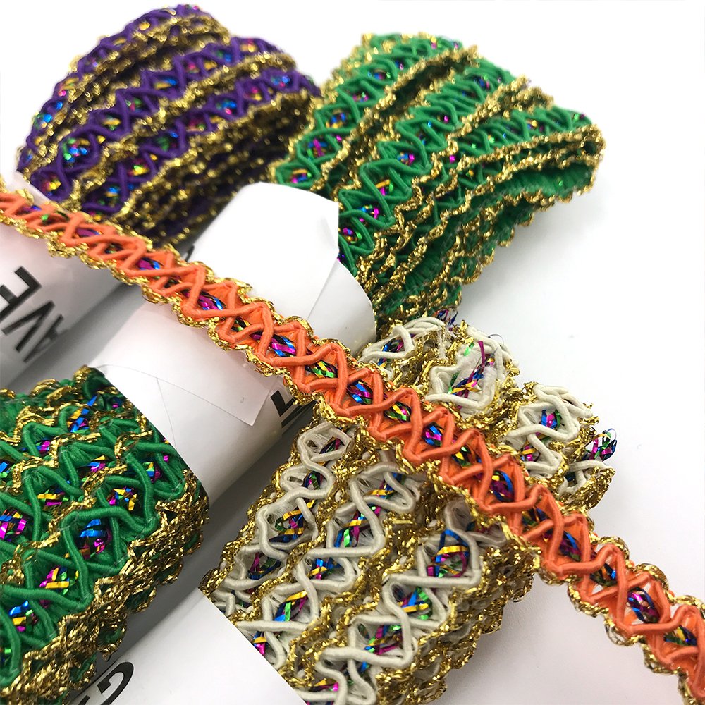 OEM/ODM Unique Bullion Embroidery Sequin Mesh Lace Trim Lace Trim Fabric Sewing Crafts Collar Garment Headdress Materials Lace