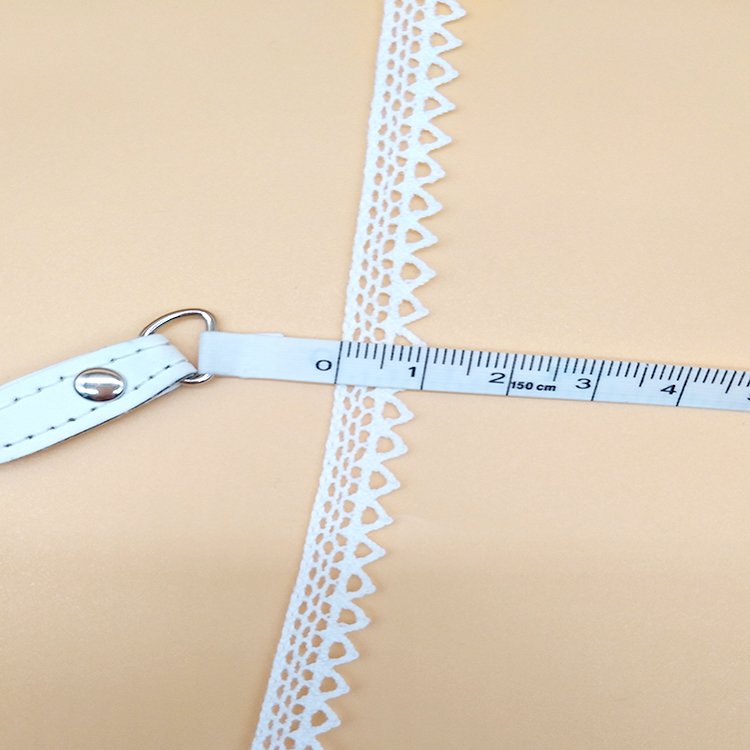 1cm Cotton Border Lace Trim For Garment Cotton Embroidered Lace Trim