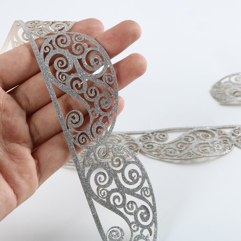 glitter border lace dokoh appliques trimmings kaftan HotFix dokoh patch lines tape strip for clothing, arab dress