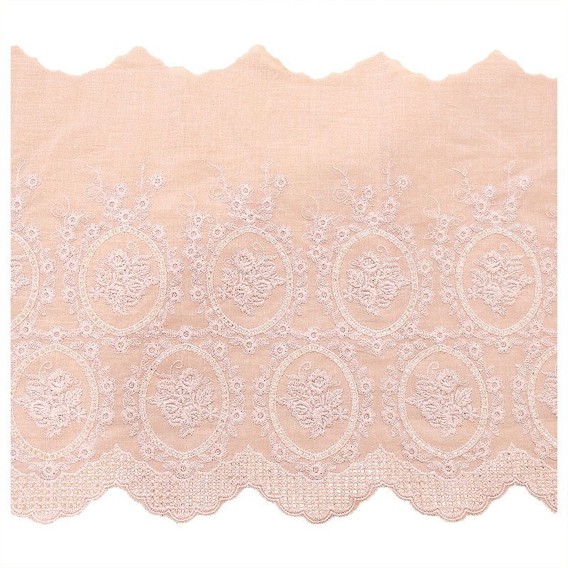 Wholesale 26.5 CM Wide Eyelet Cotton Lace Trim For Garment