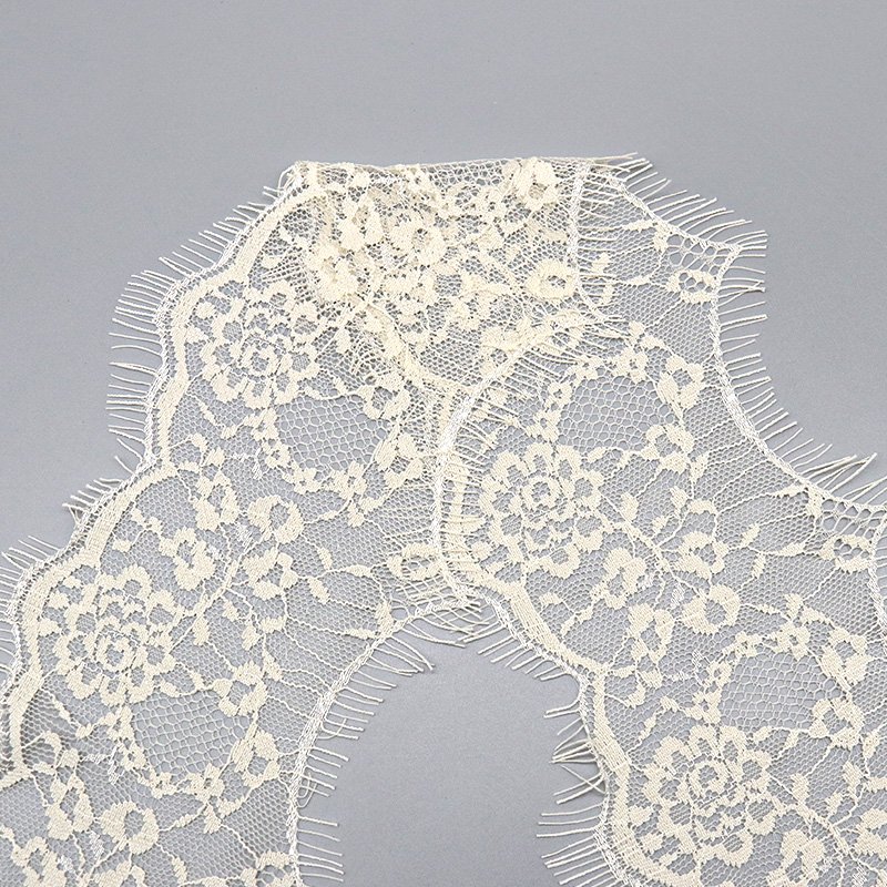 Factory wholesale eyelash lace nylon luxury decorative lace trim for dress