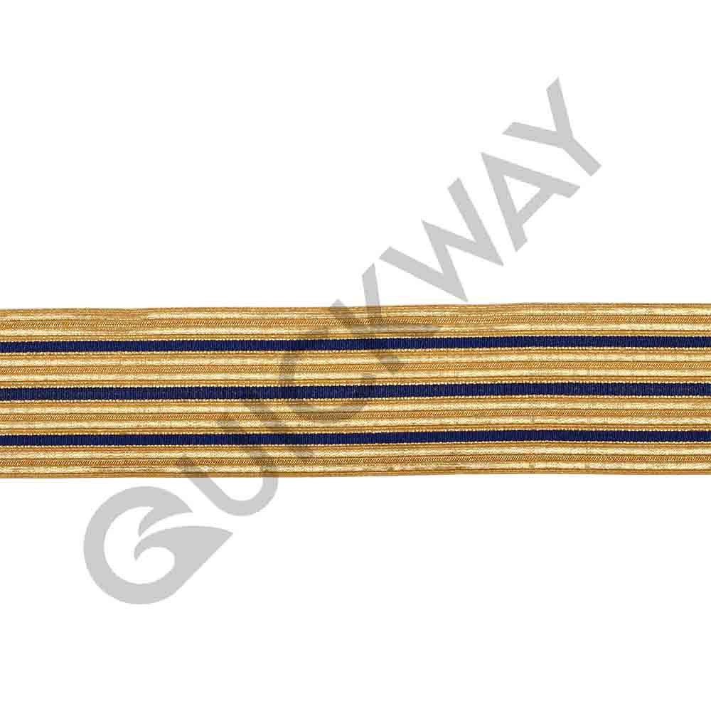 Gold Braids Laces Uniform Gold Bullion Wire Trimmings Braids Trim Galloon Textile Craft OEM Demand