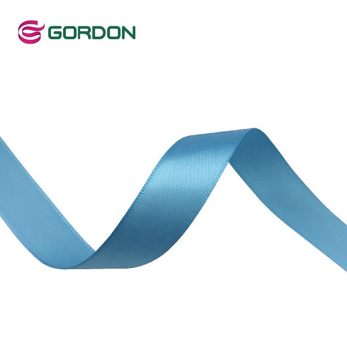 Gordon Ribbons Factory Wholesale 25 mm Cinta 196 stock colors solid color 100% Polyester Satin Ribbon For Gift Packing DIY Bow