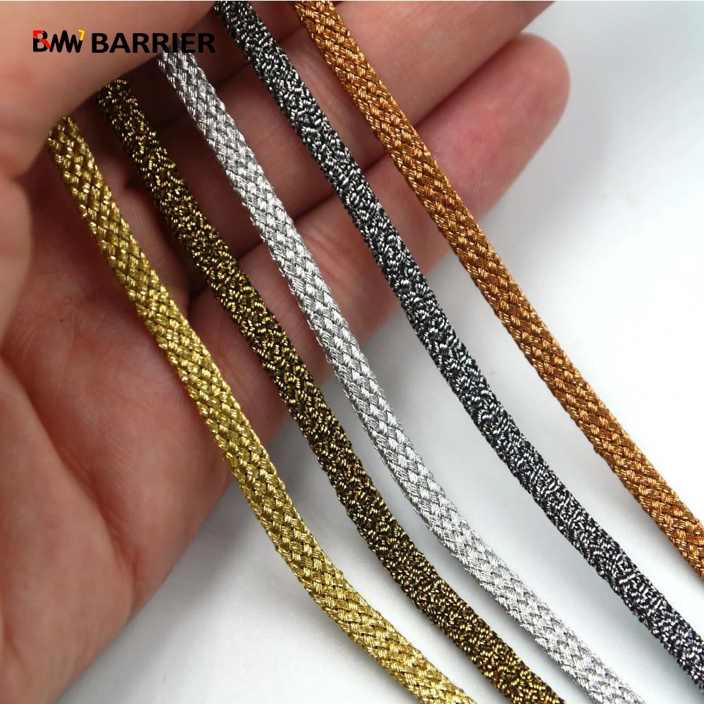 Trimmings And Sewing Accessories Classic Gold Braided Trim Glitter Bead Sequin Lace Trim Manufacturer New Gold And Silver Braid