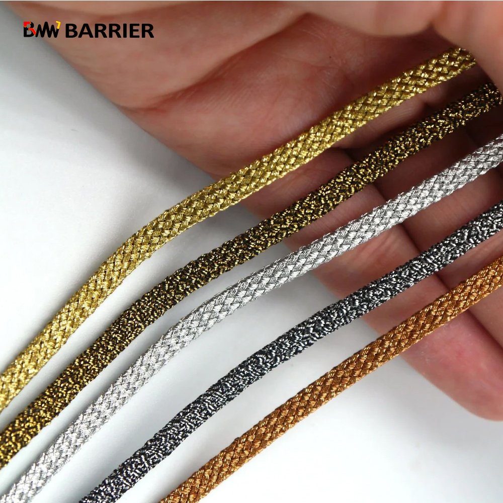 Trimmings And Sewing Accessories Classic Gold Braided Trim Glitter Bead Sequin Lace Trim Manufacturer New Gold And Silver Braid