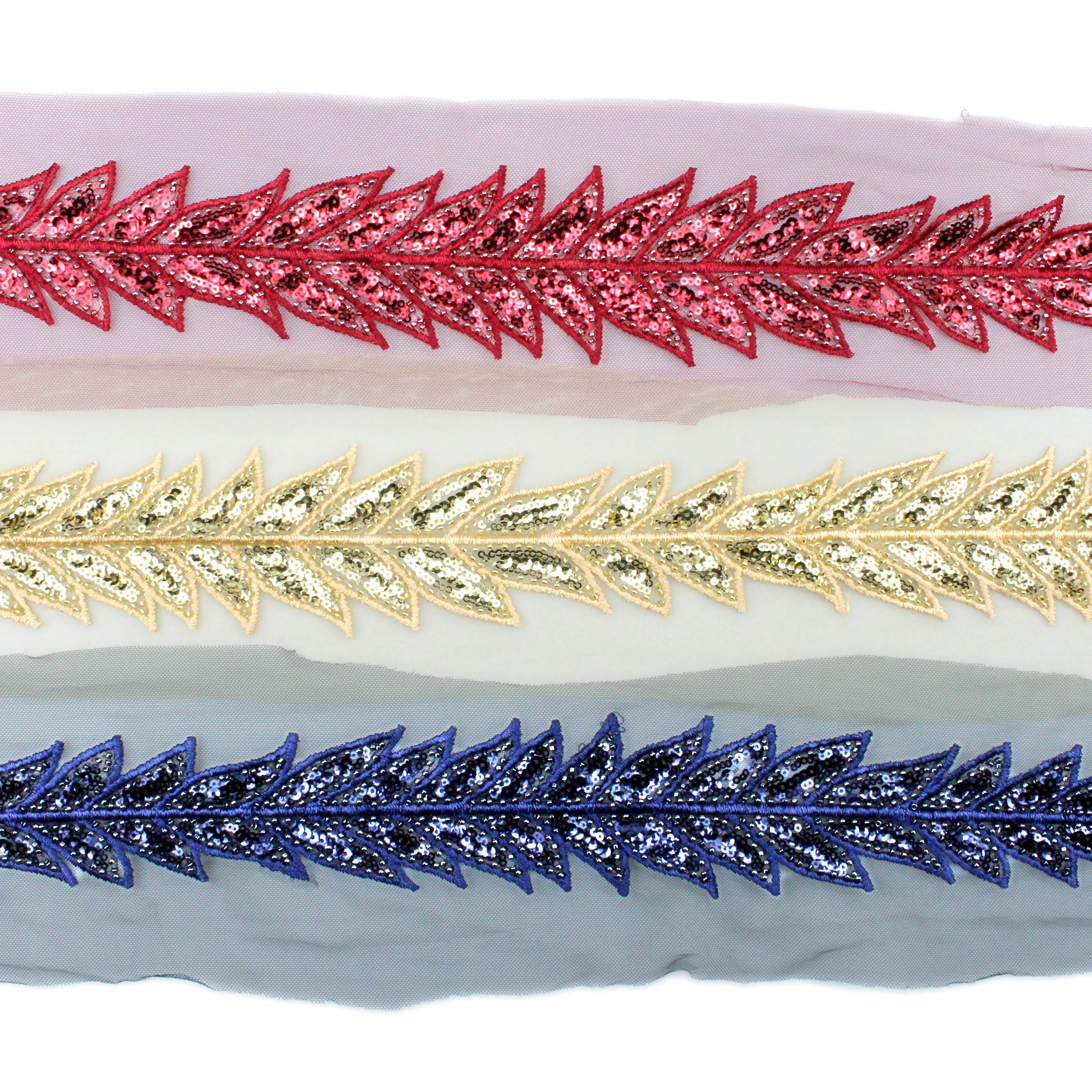 Hand-sewn beads lace handmade clothing accessories lace trim handmade beaded decorative accessories materials