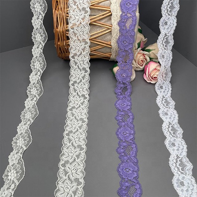 TUTON Custom French Elastic Lace 3.4/3.5/3.7/4.5 CM Trim Wholesale For Dress