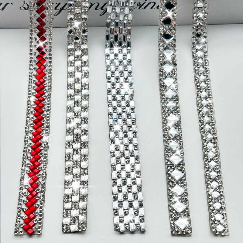 crystals rhinestone banding ribbon trim rhinestone crystal strip clothes accessories for dresses