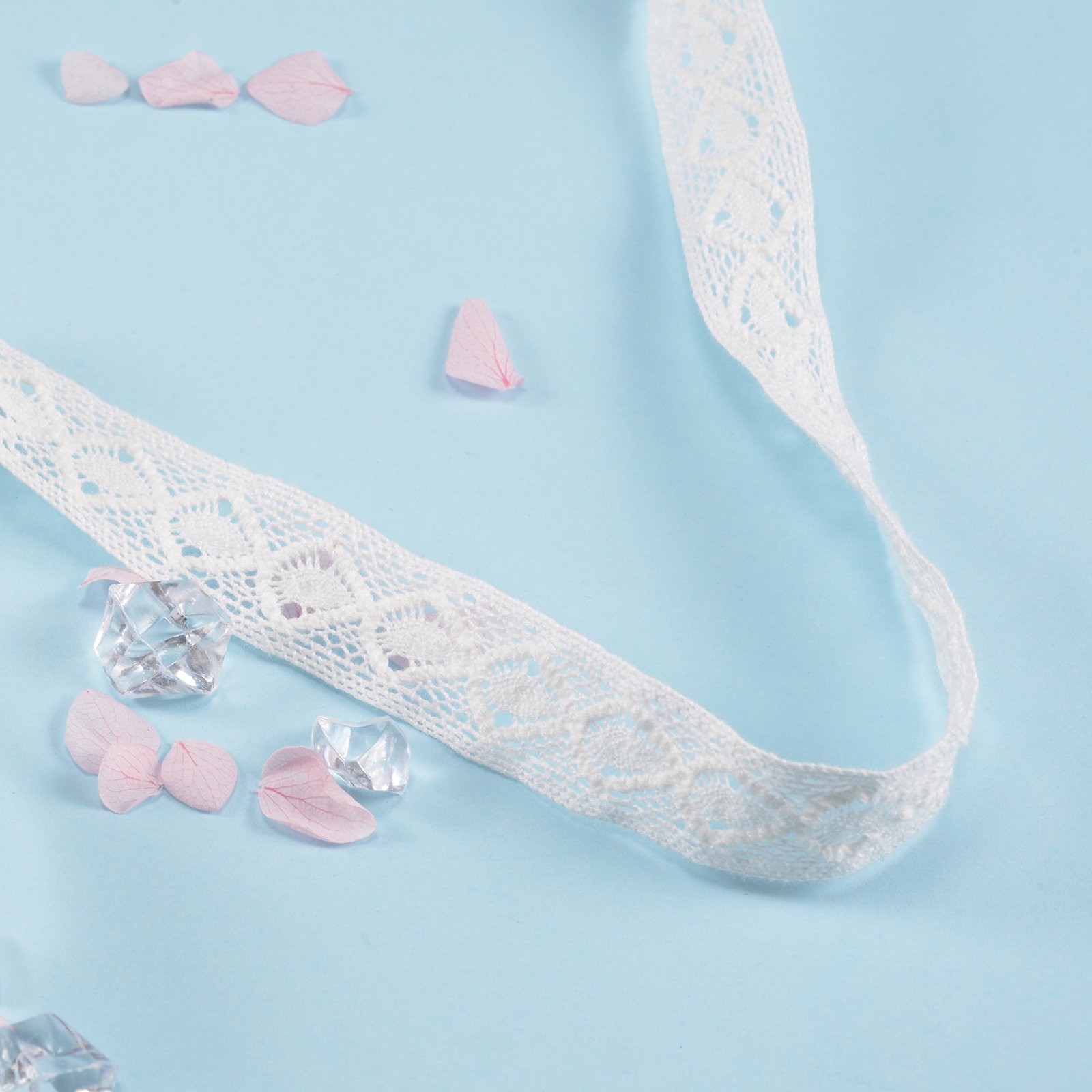 Manufacturer Wholesale White Floral Eyelet Embroidery 100% Cotton Milk Silk Bridal Lace Trimmings