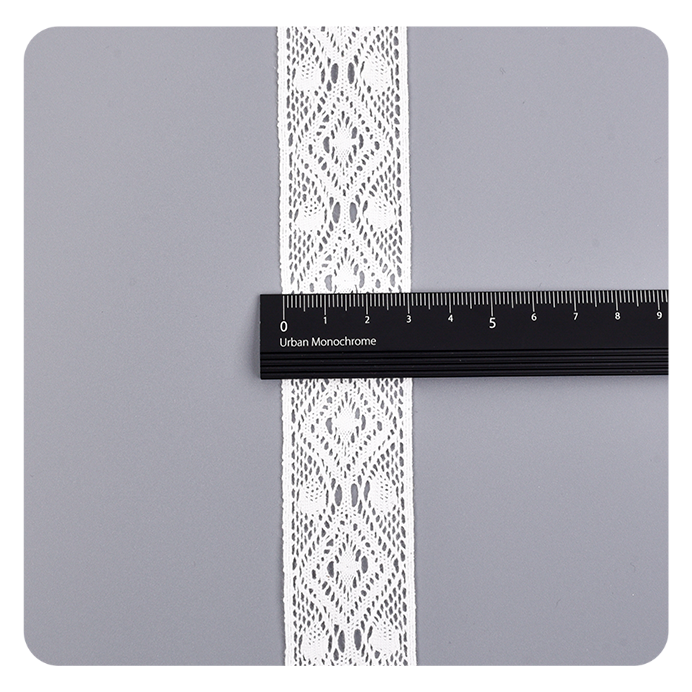 wholesale white 100% cotton lace skin-friendly border crochet lace trim for women dress