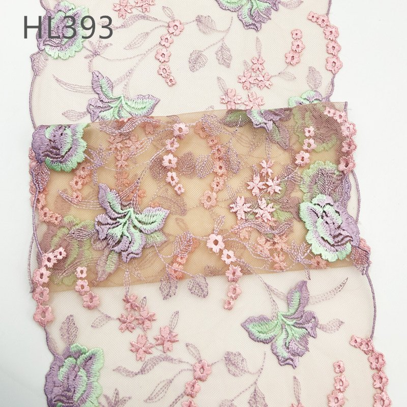 yZ Factory Price Wholesale Eyelash Scalloped Lace Trims chantilly Lace Trimming For Lingerie