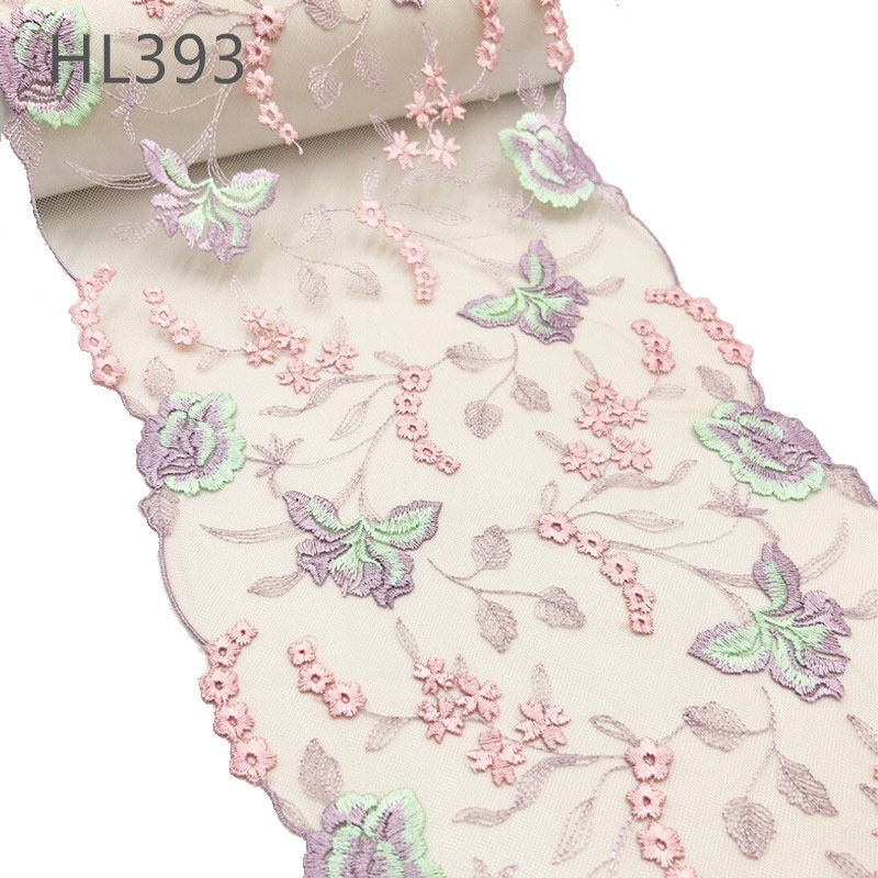 yZ Factory Price Wholesale Eyelash Scalloped Lace Trims chantilly Lace Trimming For Lingerie