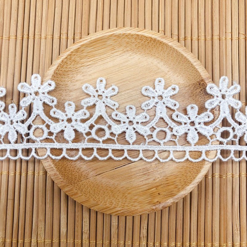 Jacquard ribbon embroidered trim white lace ribbon lace