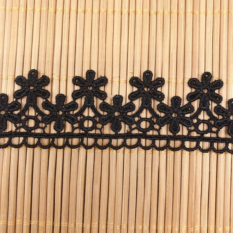Jacquard ribbon embroidered trim white lace ribbon lace