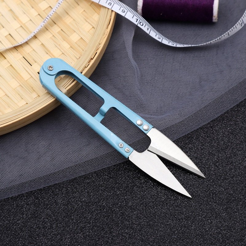 Hot Sale 12.5CM Mini Small Snips Trimming Nipper U Shaped Embroidery Thread Cutter Sewing Tailor Scissors