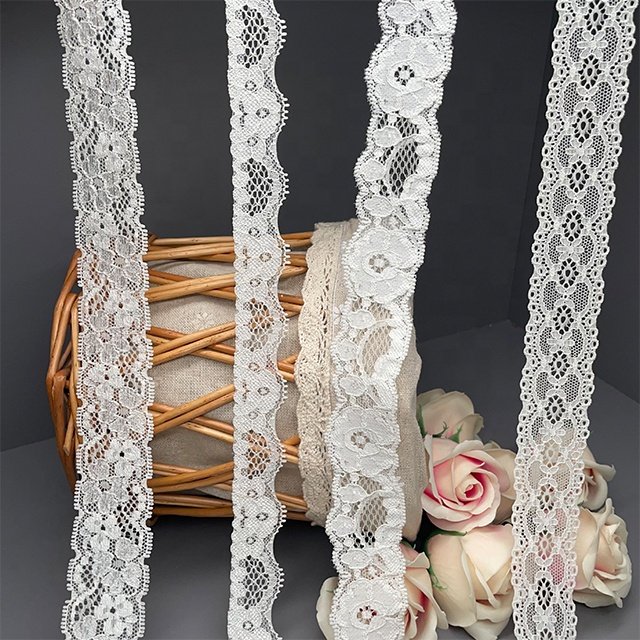 TUTON Custom French Elastic Lace 2.4/3.2/3.5/3.6 CM Trim Wholesale For Dress