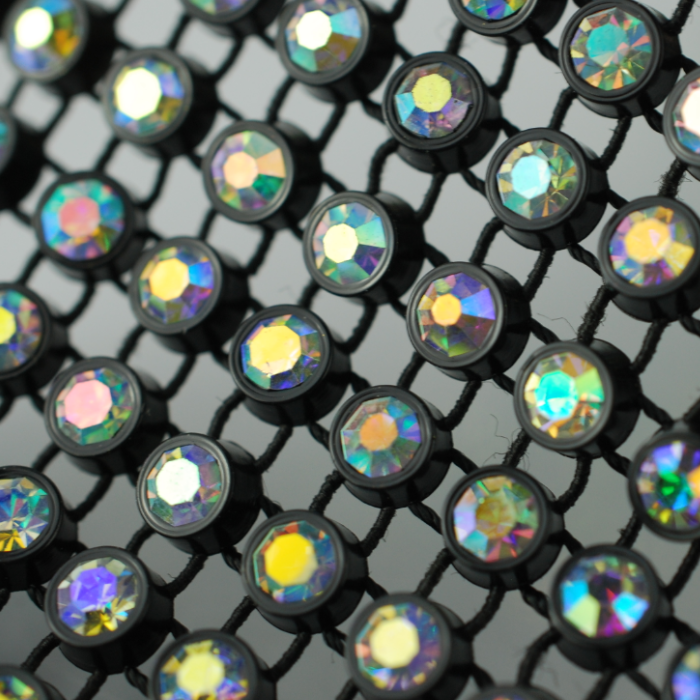 24 rows crystal rhinestone mesh ,rhinestone crystal trimming mesh for decoration
