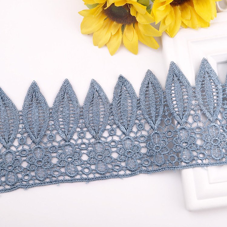 Stock Color Lace Trim 9.5 Cm Guipure Lace Trim For Garment Custom Embroidery Lace Trim