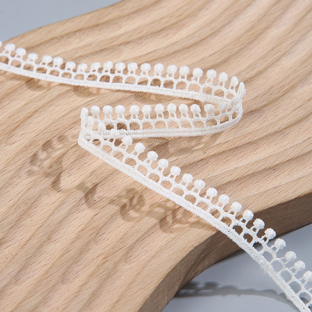 Milk Silk Lace Ribbon Cotton Webbing Water Soluble Embroidery Border Lace Flower Guipure Lace Trim