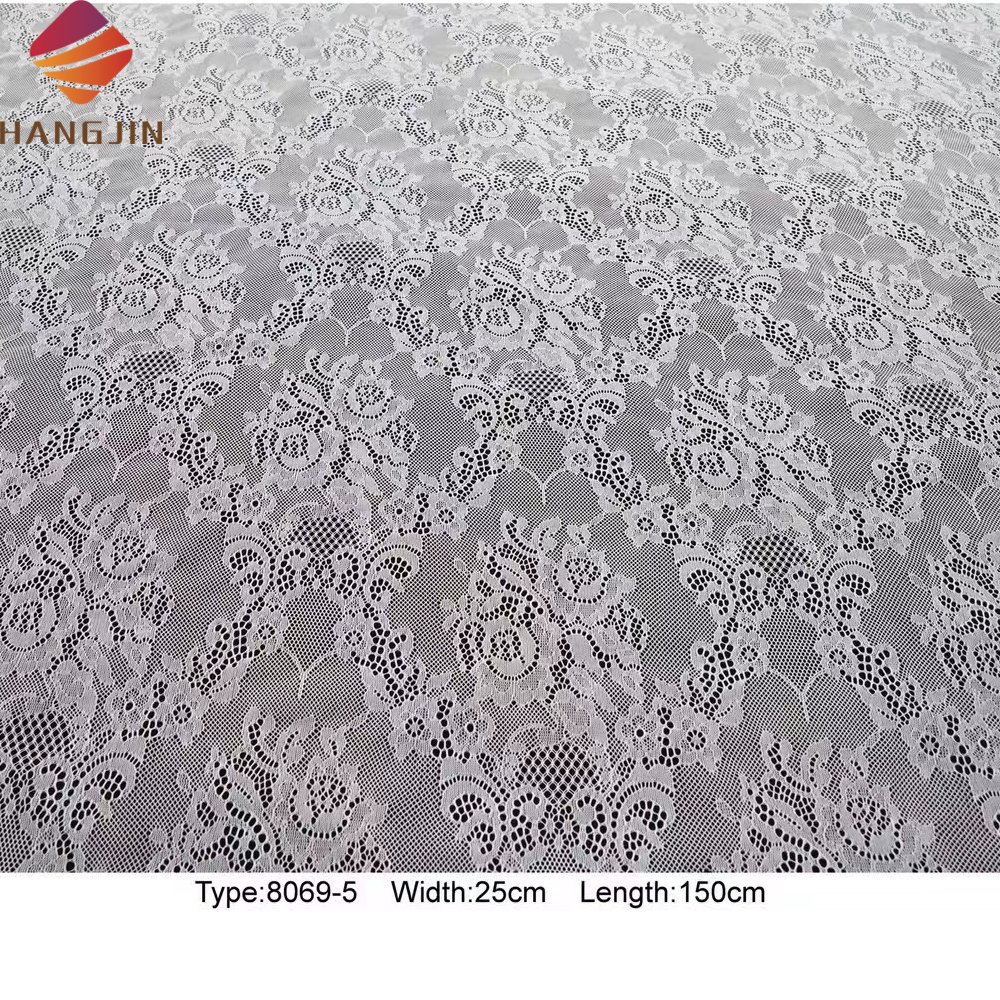 Vintage Style 1.5 Meters French Chantilly Lace Fabric Eyelashes Floral Lace Alencon Lace Fabric Trim For Bridal Gown Wedding