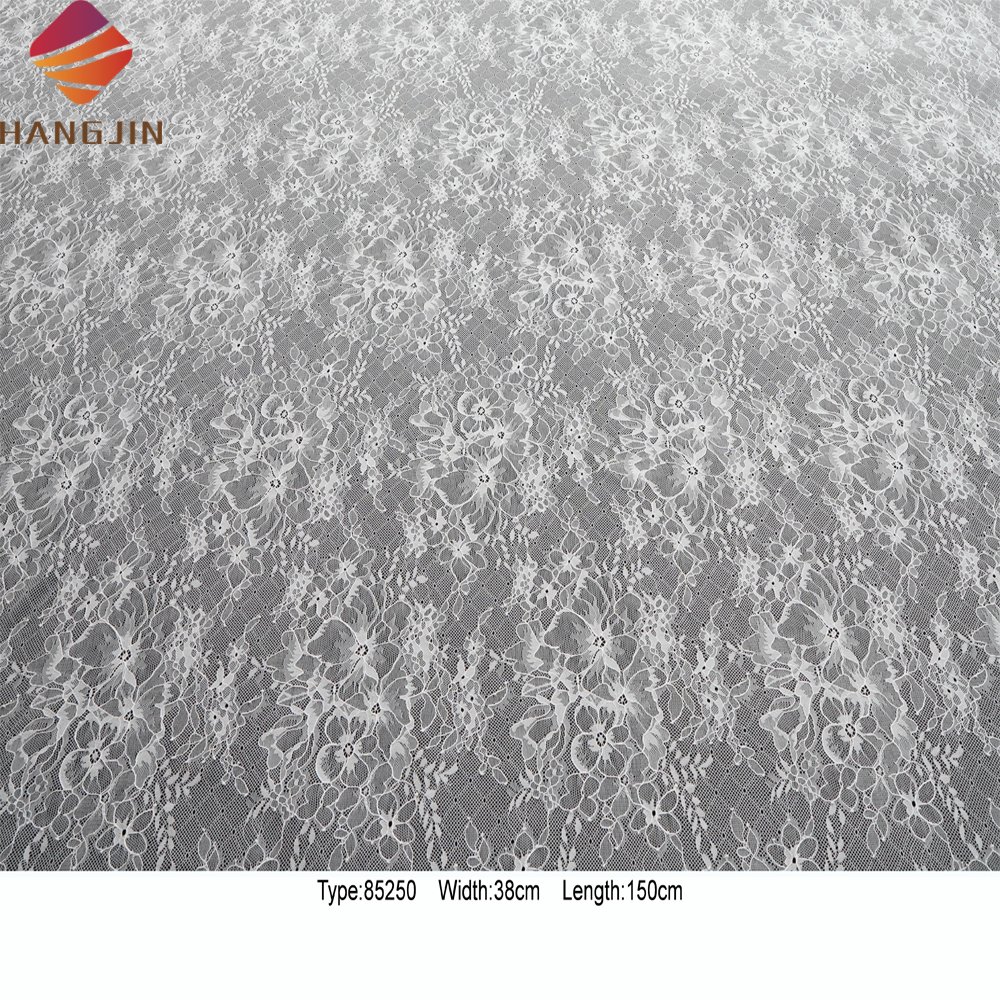Vintage Style 1.5 Meters French Chantilly Lace Fabric Eyelashes Floral Lace Alencon Lace Fabric Trim For Bridal Gown Wedding