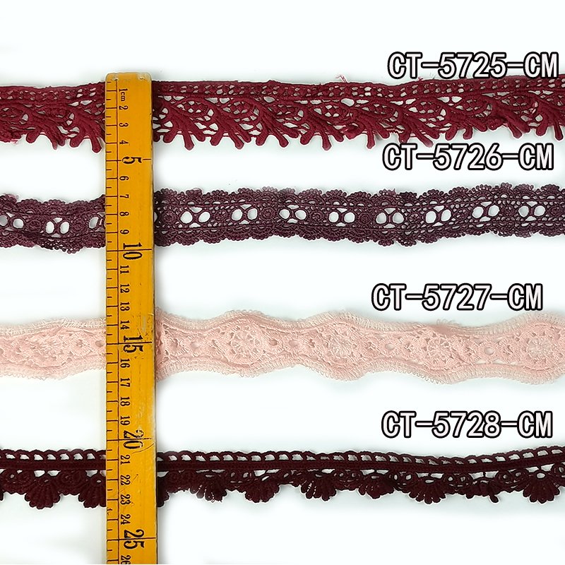 Ribete de encaje chemical milk yarn border embroidery guipure lace trim for wedding dresses