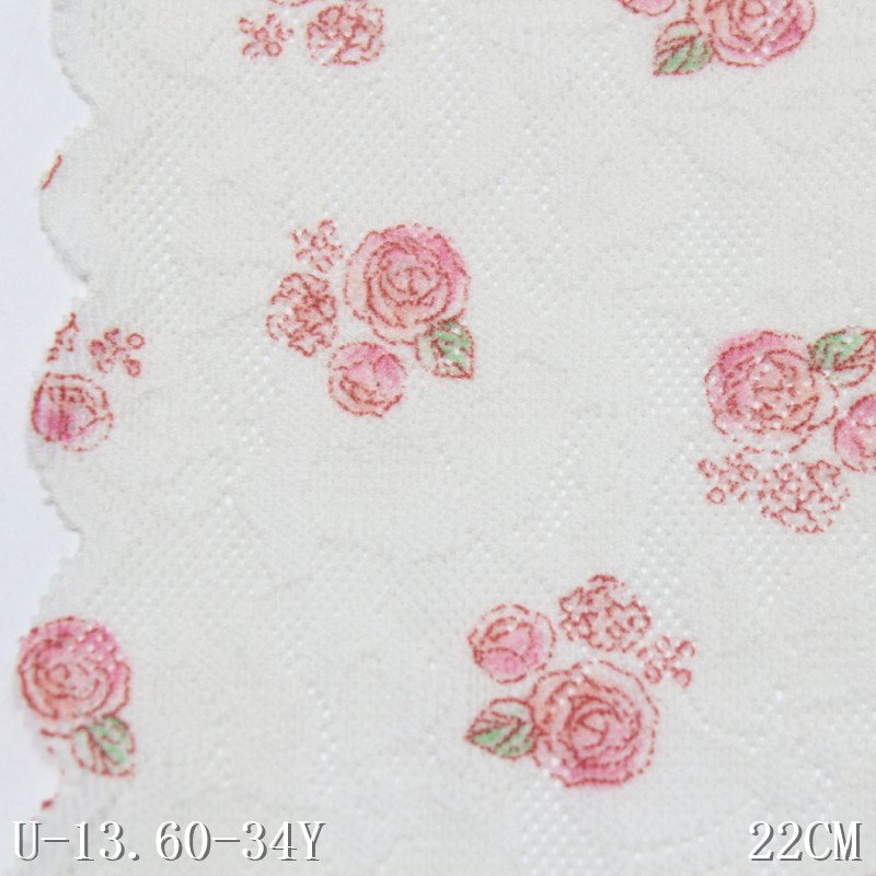 Garment underwear accessories 22cm soft elastic spandex stretch rose flower knitted lace trim french beige lace fabric for women